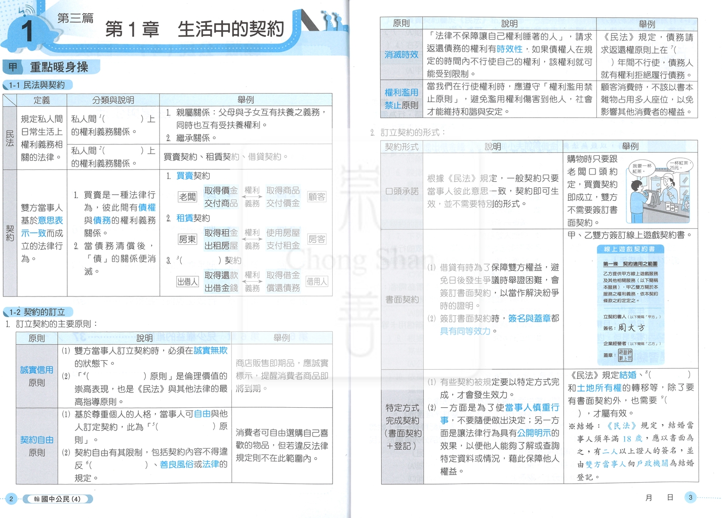 【國中114下】 鼎甲課堂作業 公民4-翰版