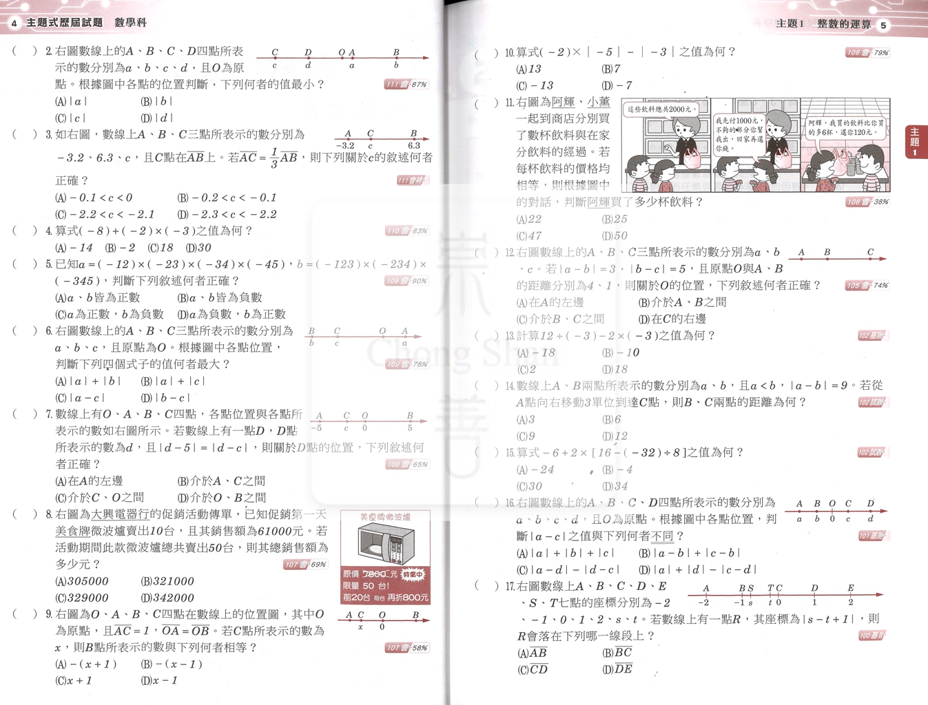 【國中會考115】高升鑫主題式歷屆試題-數學