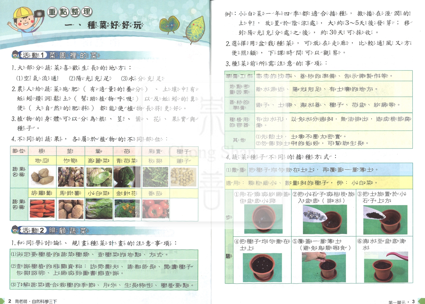 【國小114下】良品國小 南版 安親班專用講義式評量-自然3下