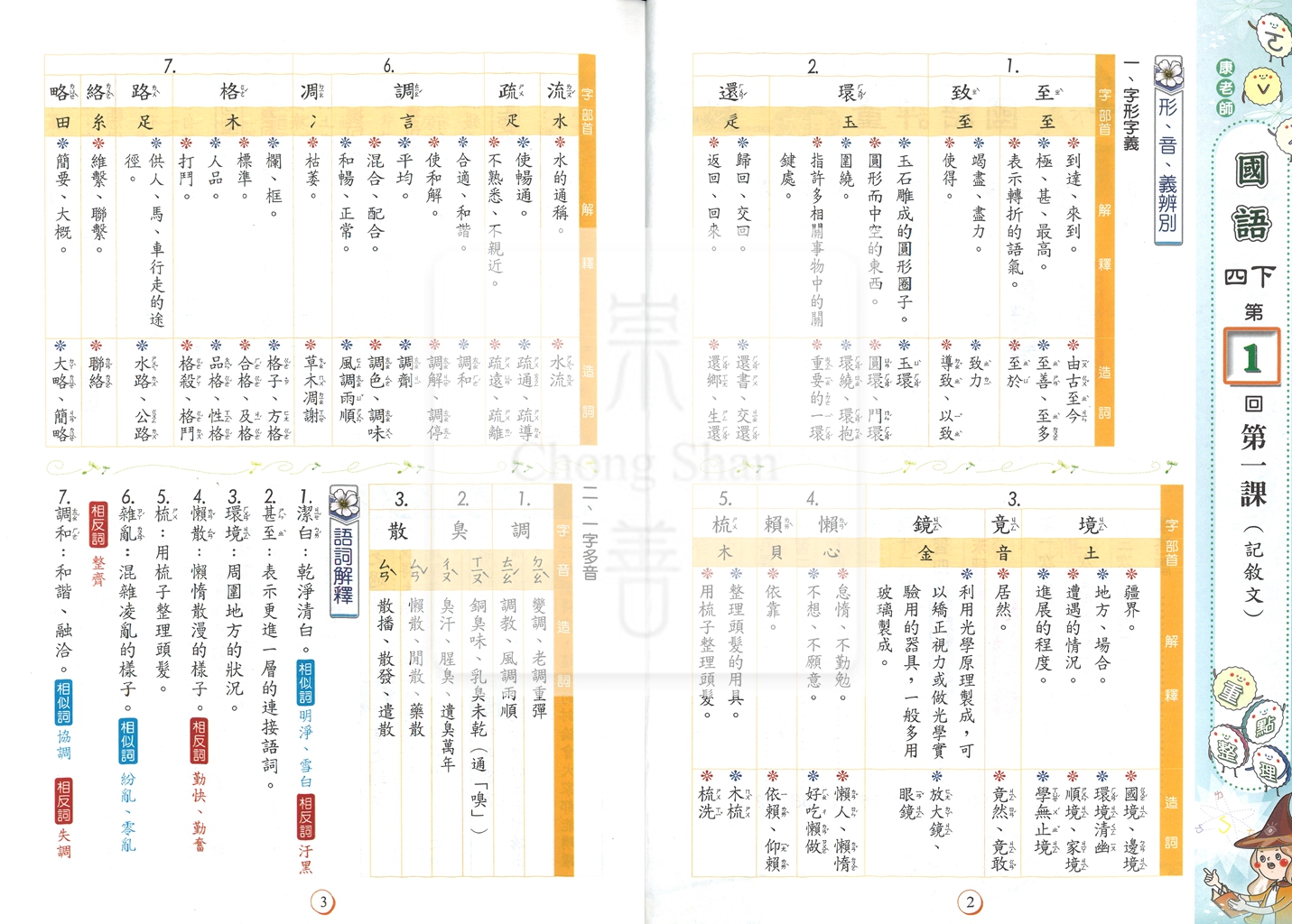 【國小114下】良品國小安親班專用講義式評量-康版國語4下