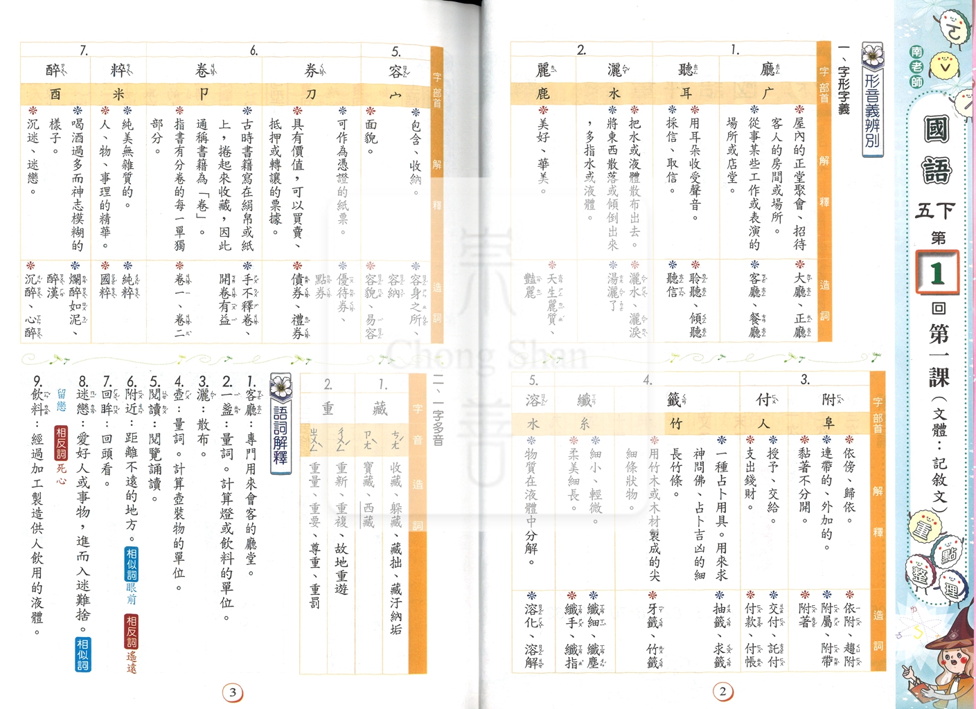 【國小114下】良品國小安親班專用講義式評量-南版國語5下