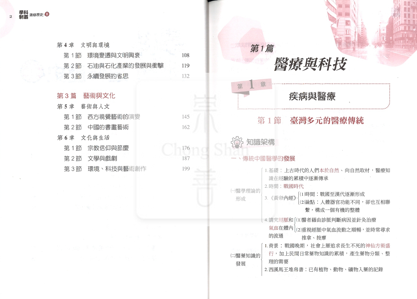 【高中114下】三民高中學科制霸自修 選修歷史(II)-高二下